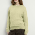 Auralee Women's Mohair Knit Pullover in Light Khaki