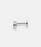 Persée Piercing 18kt white gold single earring with diamonds