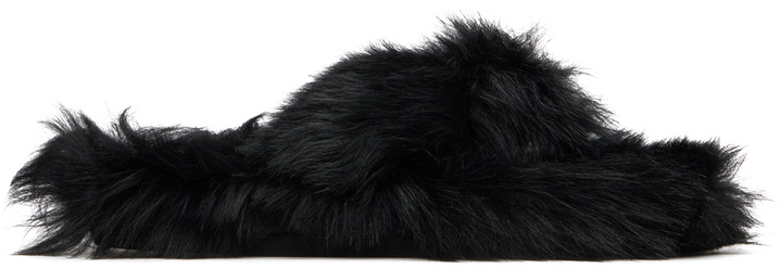 Photo: Acne Studios Black Shearling Sandals