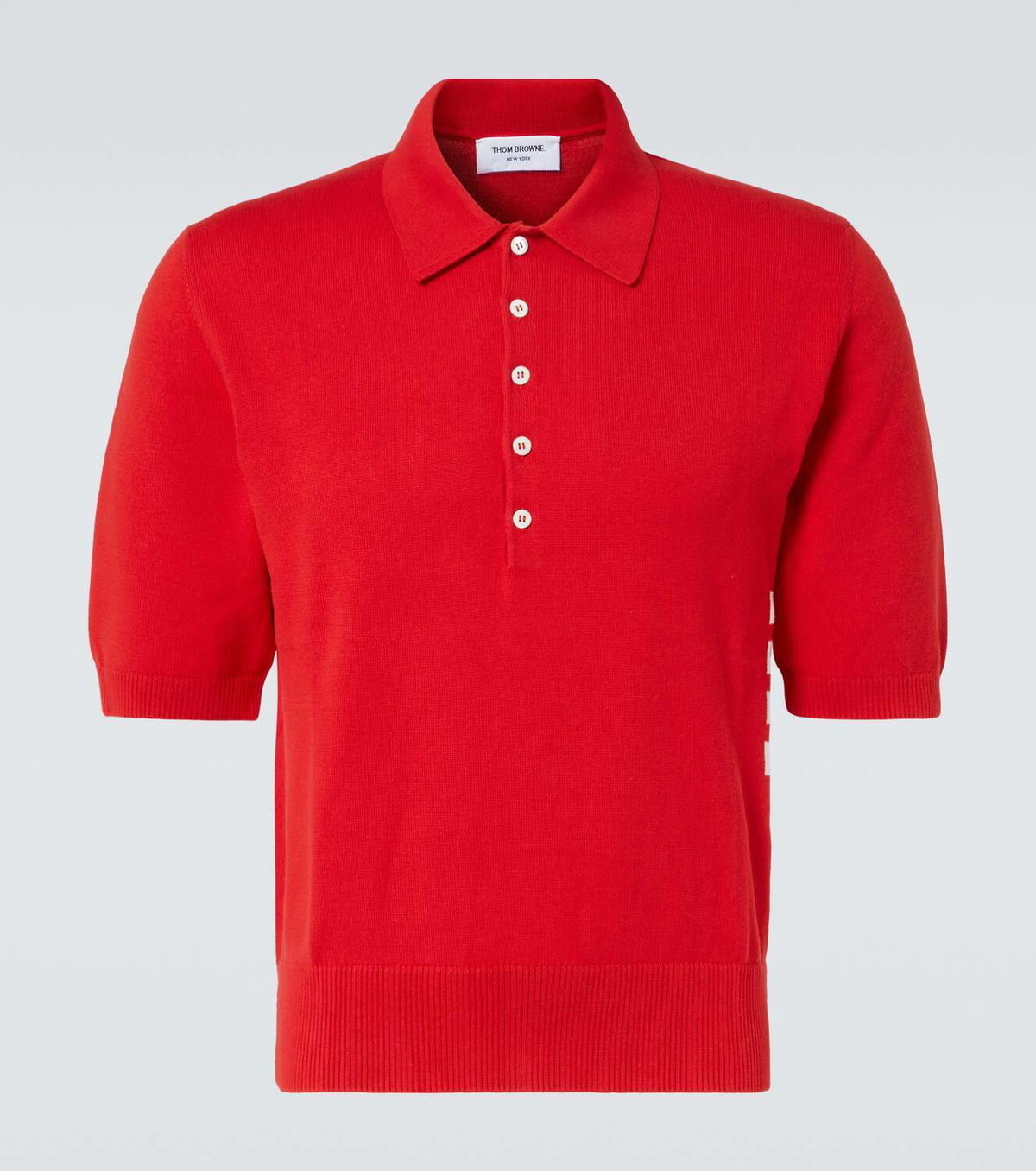 Thom Browne 4-Bar cotton polo shirt