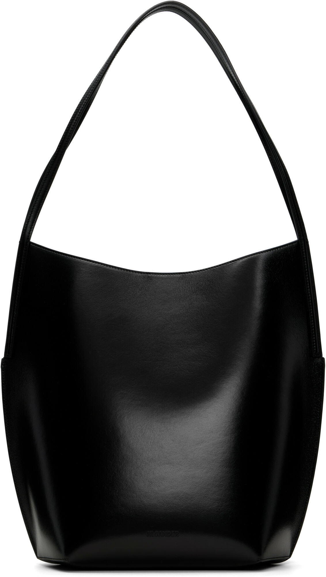Jil Sander Black Kante Tote Bag