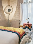 LISA CORTI Gold Damask Design Quilted Bedspread
