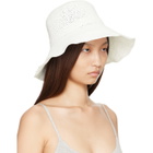 TOTEME White Woven Sun Beach Hat