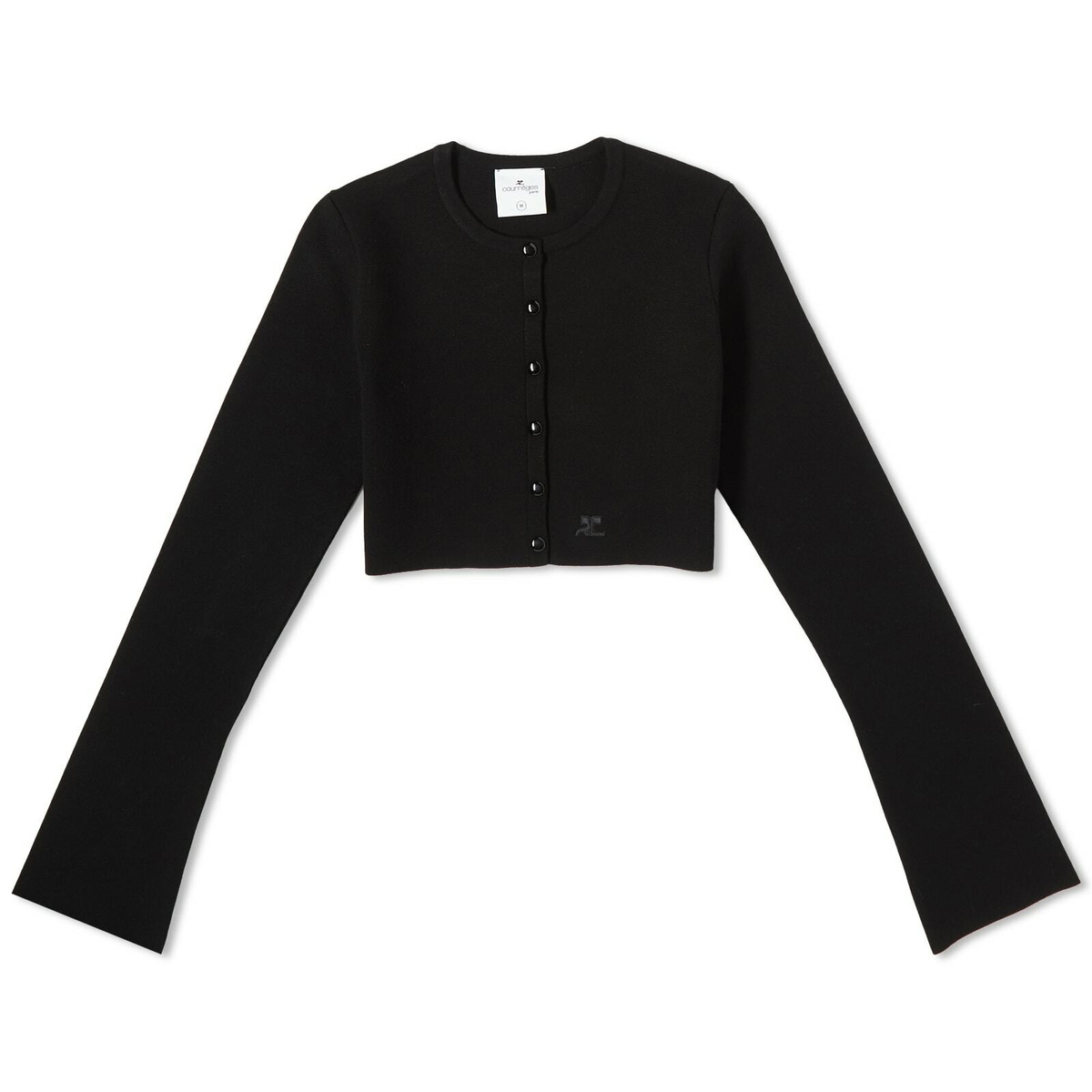 vintage Courrèges logo cardigan France製 vintage Courrèges logo cardigan France製