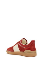 Valentino Garavani Upvillage Panelled Suede Sneakers Red