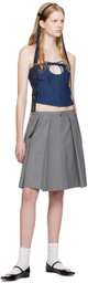 Sandy Liang Indigo Isa Denim Corset