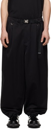MASTERMIND WORLD Black Belted Wide Fit Easy Trousers