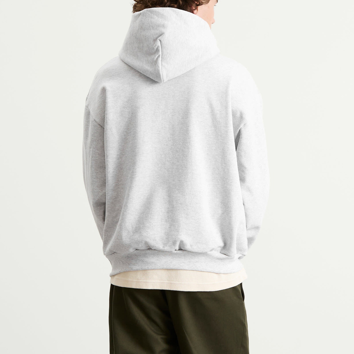 Randy's Garments Men's Randy’s Garments  Heavyweight Logo Hoodie in Heather Grey