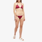 Frankies Bikinis Women's Tiana Bikini Bottom in Bordeaux