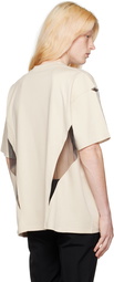 Mugler Beige Illusion T-Shirt