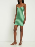 GIMAGUAS - Simi Striped Viscose Mini Dress