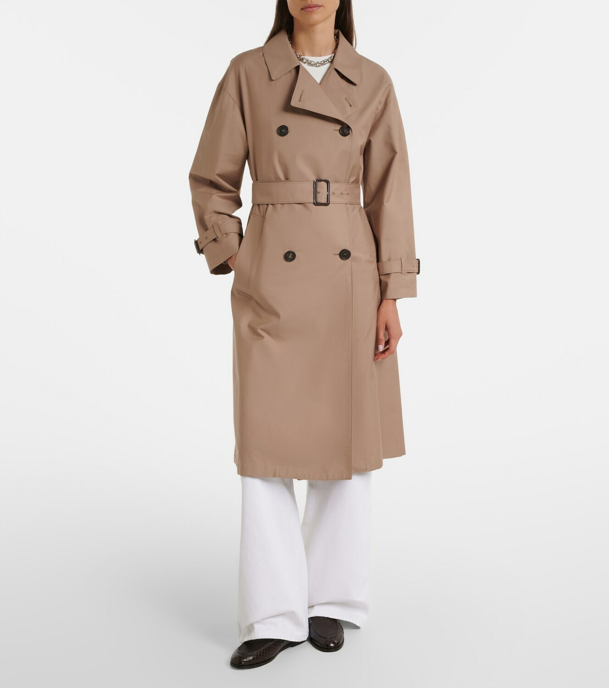 Max Mara Cotton-blend trench coat