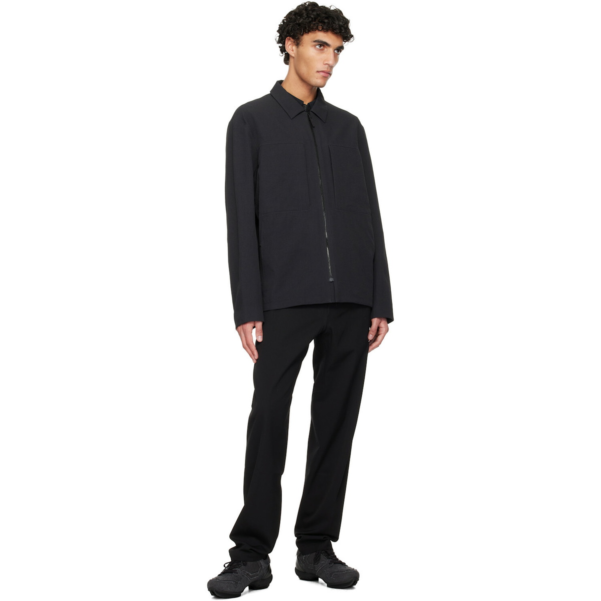Veilance Black Mionn Softshell Overshirt