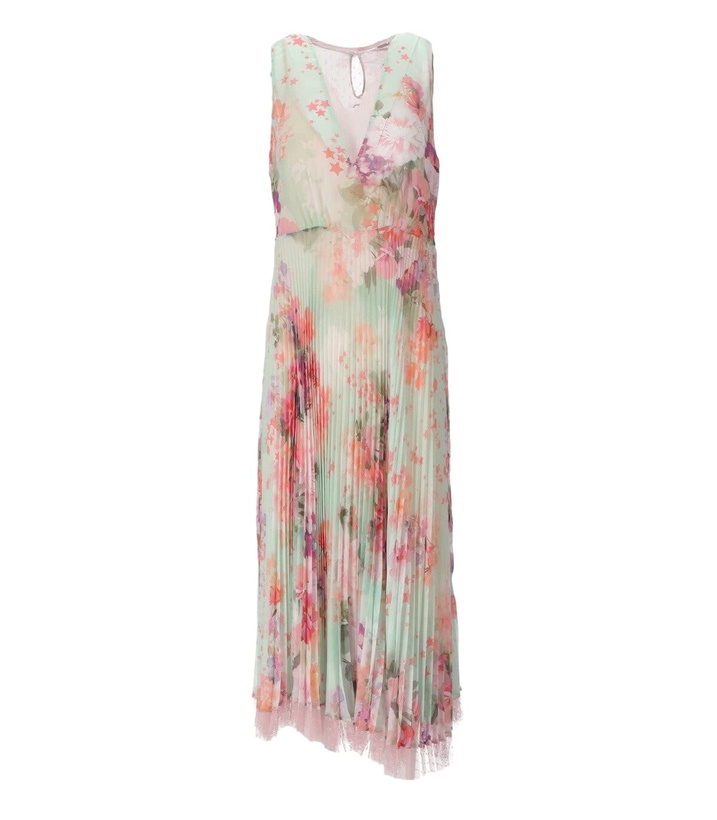 Photo: TwinSet Green Floral Midi Dress