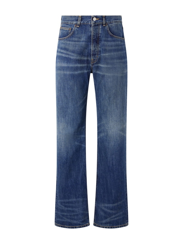 Photo: Jeanerica - Vega Straight-Leg Mid-Rise Cotton-Blend Jeans - Blue