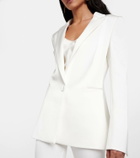 Galvan Bridal Sculpted satin blazer