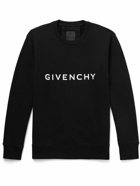 Givenchy - Logo-Print Cotton-Jersey Sweatshirt - Black