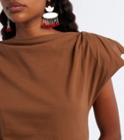 Isabel Marant Sebani asymmetric cotton top