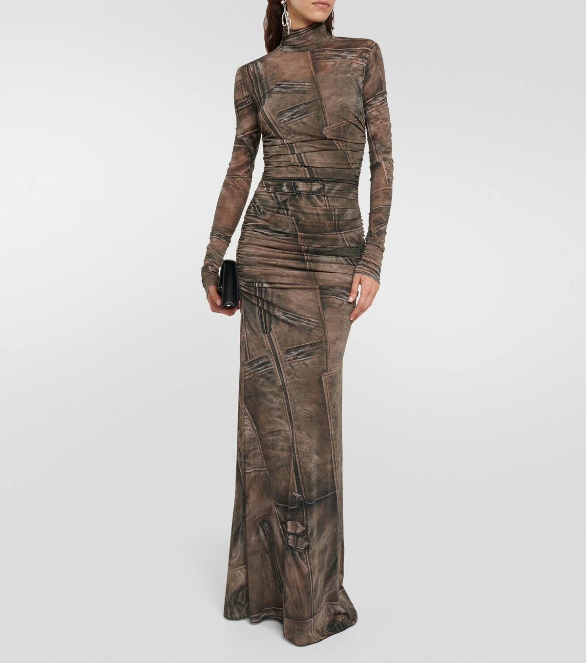 Blumarine Printed highneck gown Blumarine