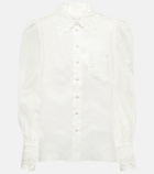 Zimmermann - Clover linen broderie anglaise shirt