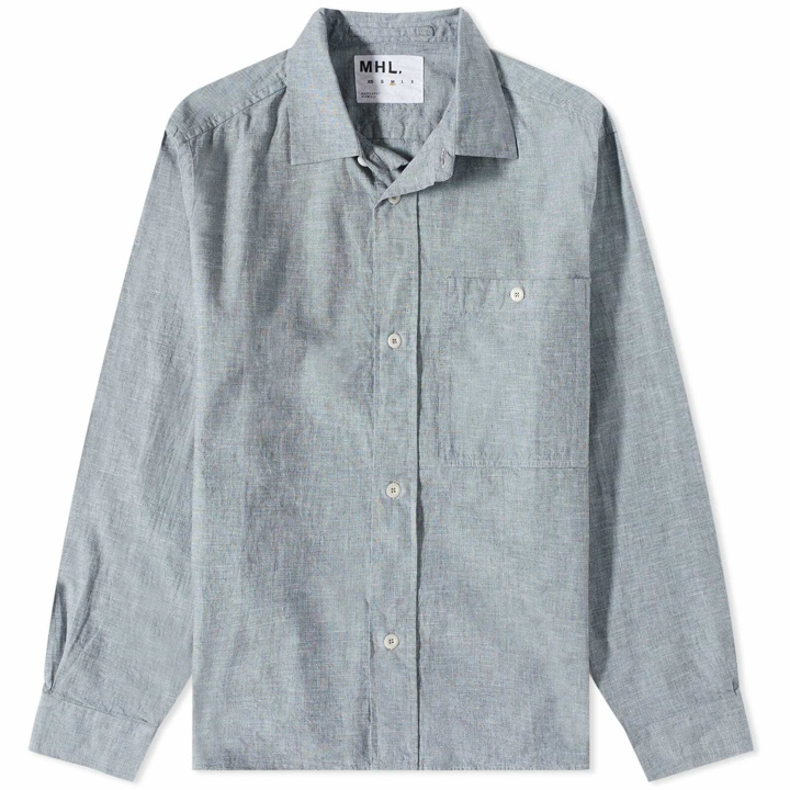 Photo: MHL by Margaret Howell Men's Overall Shirt in Dusty Blue