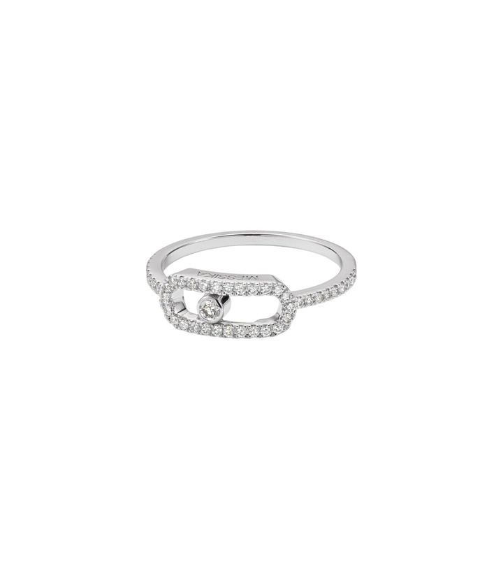 Photo: Messika Move Uno 18kt white gold ring with diamonds