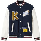 Kenzo Wool & Leather Varsity Jacket