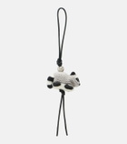 Loewe Racoon leather-trimmed bag charm