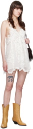 Isabel Marant White Virginia Minidress