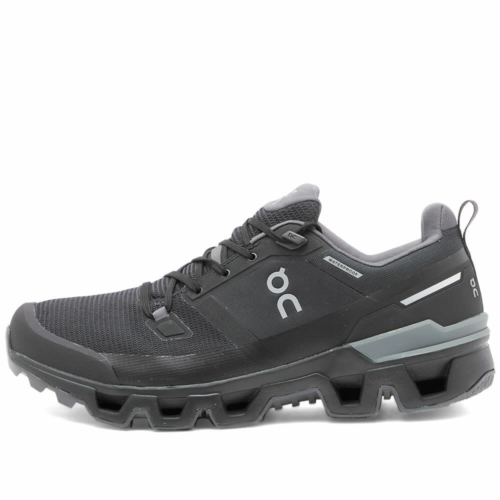 ON Men's Running Cloudwander Waterproof Sneakers in Black/Eclipse