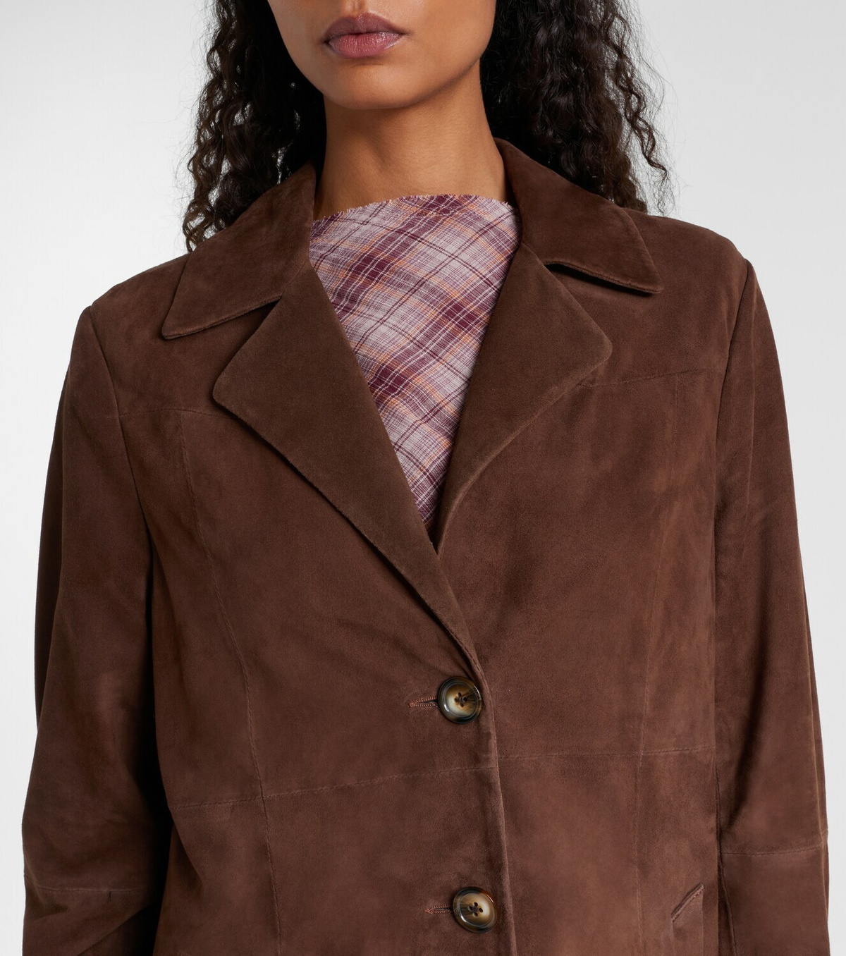 Rixo Astraea suede coat