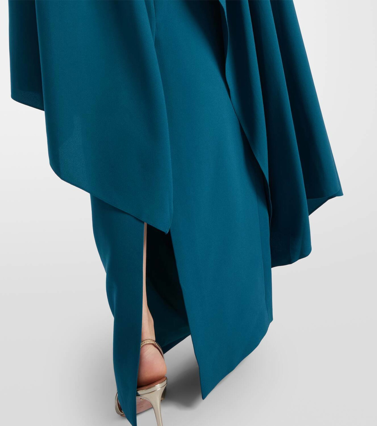 Roksanda Deena caped crêpe gown