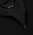 James Perse - Waffle-Knit Cotton Zip-Up Hoodie - Black