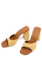 Staud Sloane 95 Raffia Sandals Natural