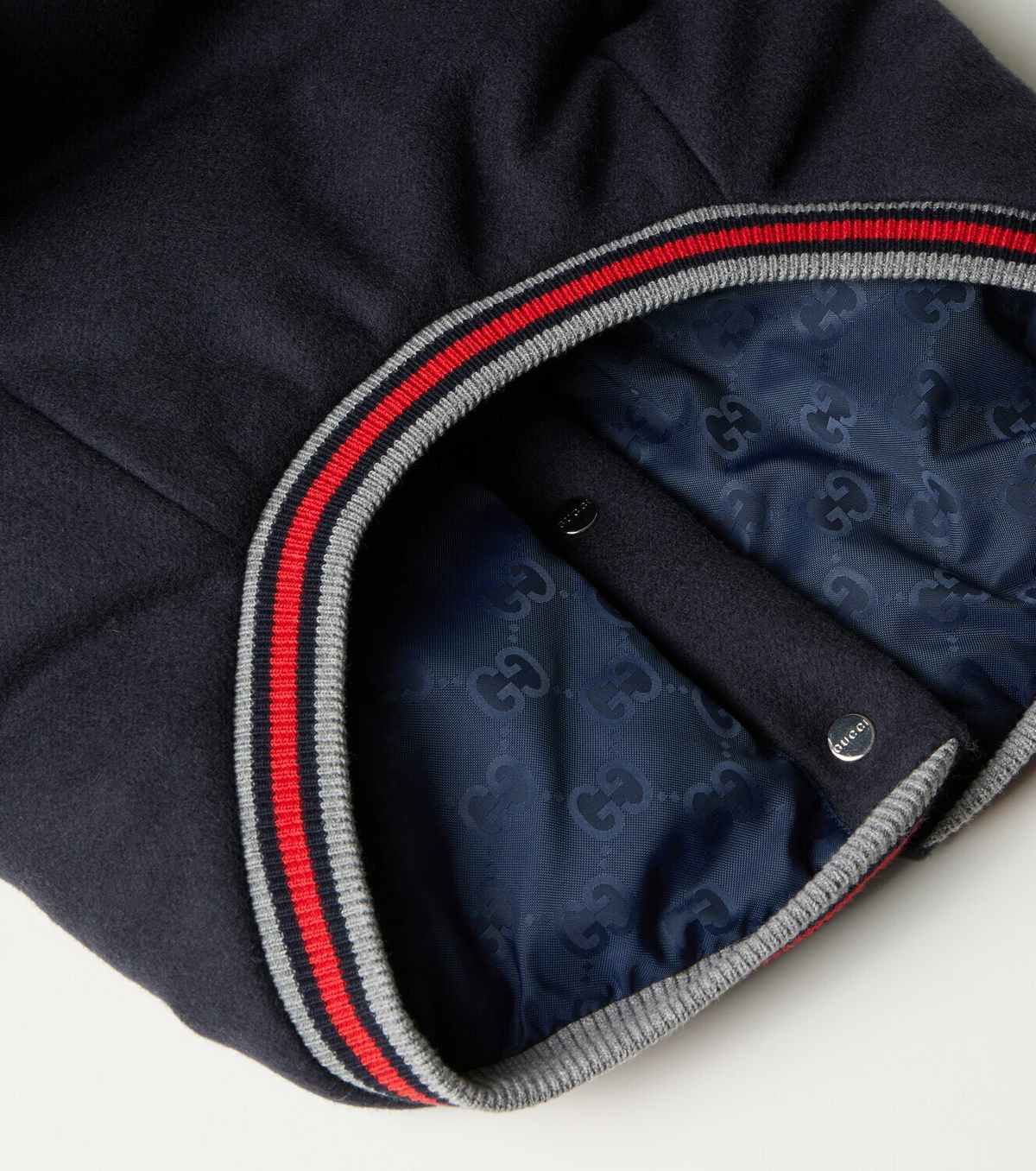 Gucci Embroidered wool dog coat