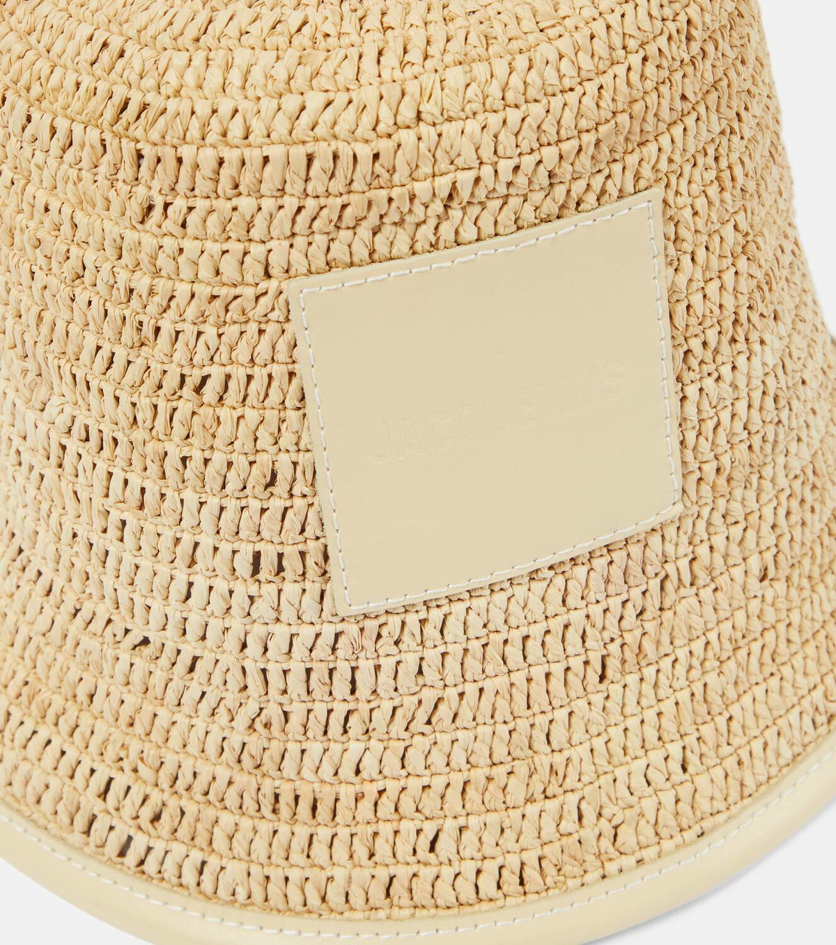 【関税&送料込み】Jacquemus Soli Fisherman Hat Jacquemus Le Bob Soli logo raffia bucket hat Jacquemus