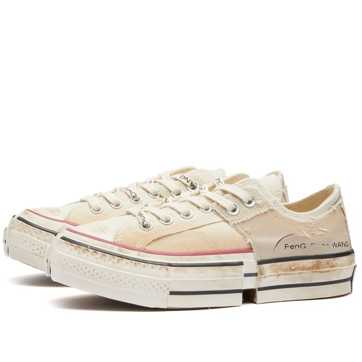 Photo: Converse x Feng Chen Wang Chuck 70 2-in-1 Ox Sneakers in Natural Ivory/Brown Rice/Egret