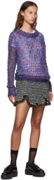 Anna Sui Multicolor Boatneck Sweater