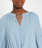Valentino Cady Couture feather-trimmed gown
