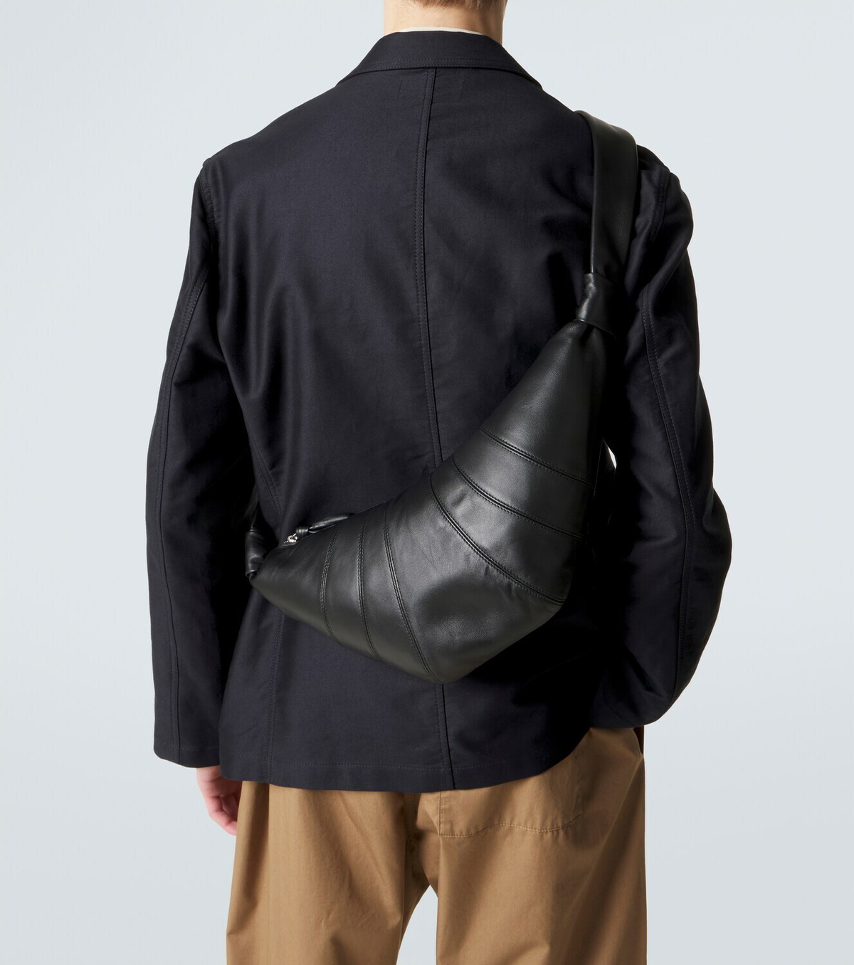 Lemaire Croissant Medium leather shoulder bag