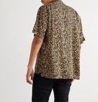 SAINT LAURENT - Camp-Collar Leopard-Print Woven Shirt - Neutrals