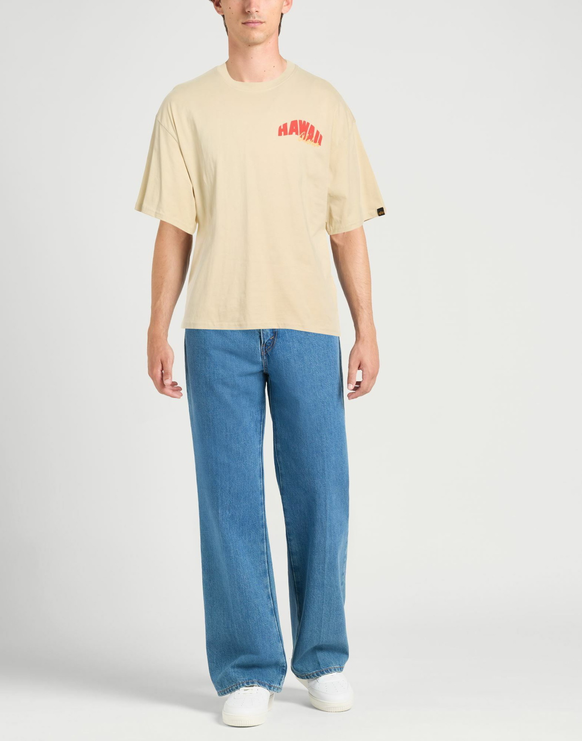Alpha Industries Mens T-shirt in Beige