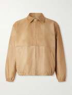Auralee - Panelled Calf Hair Blouson Jacket - Neutrals