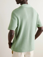 Mr P. - Waffle-Knit Cotton Polo Shirt - Green