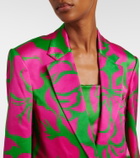 Dries Van Noten Floral satin blazer