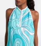Pucci Iride halterneck cotton terry minidress