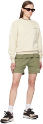 Museum of Peace & Quiet Off-White Wordmark Sweatshirt