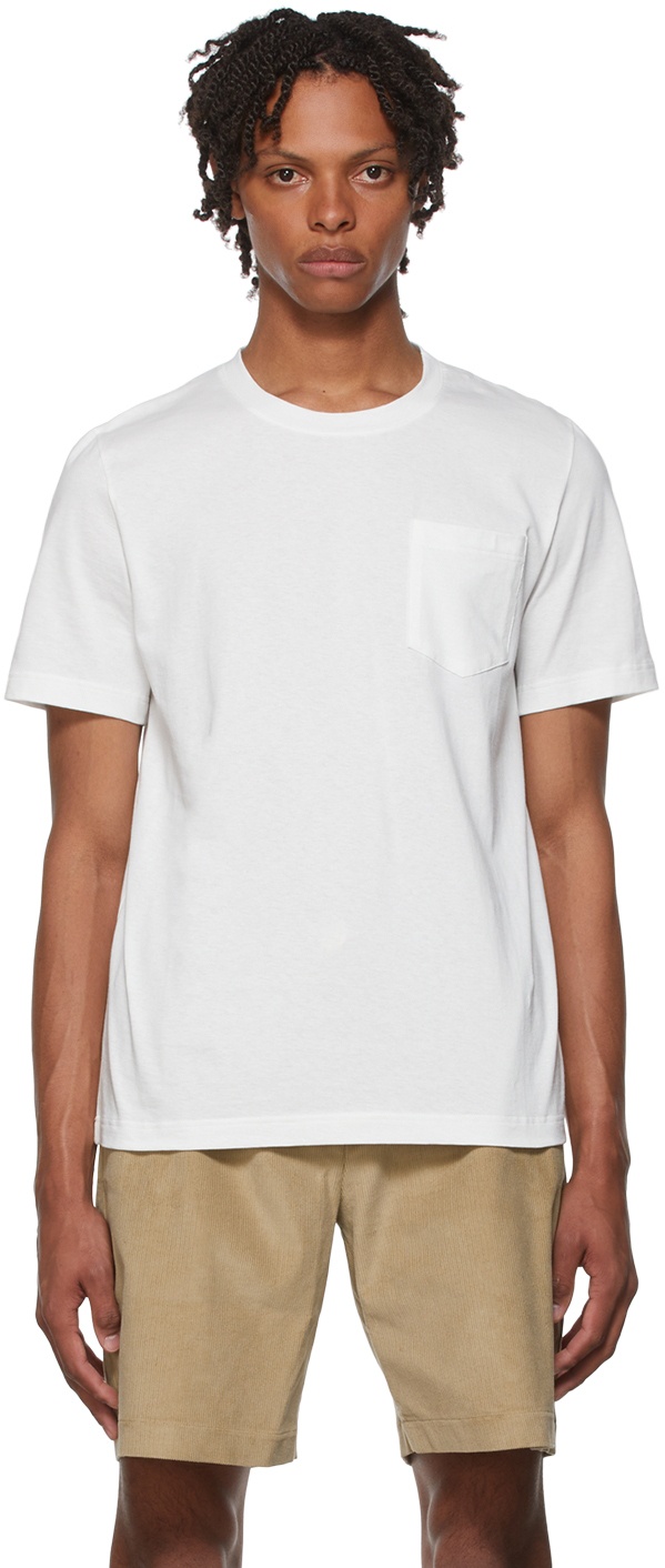 De Bonne Facture White Cotton T-Shirt De Bonne Facture