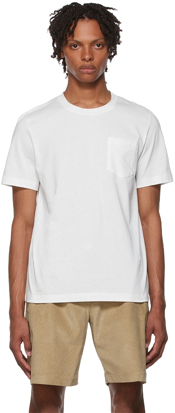 Photo: De Bonne Facture White Cotton T-Shirt