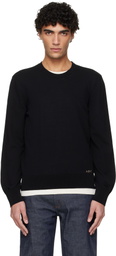 A.P.C. Black Cotton Sweater